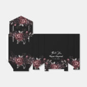 黒の暗い花模様エレガントゴシック結婚ズ フェイバーボックス (折り畳みなし)