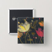 黒の月光の庭 缶バッジ (正面&裏面)