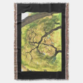 黒の木 スローブランケット (正面縦)