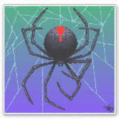 黒の未亡人のピクセル シール (正面)