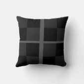 黒の正方形 クッション (裏面)