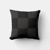 黒の正方形 クッション (正面)