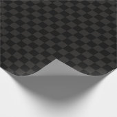 黒の正方形 ラッピングペーパー (角)