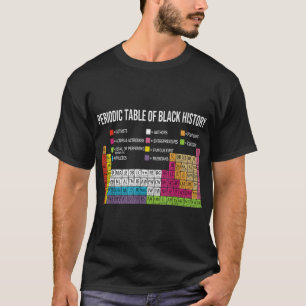 黒の歴史の周期表(アフリカ) Tシャツ