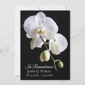 黒の死没記念日に白い蘭 招待状 (正面)