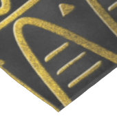 黒の民族のアフリカの金パターン テーブルクロス (アングル)