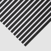 黒の水平ストライプティッシュペーパー 薄葉紙 (詳細)