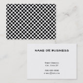 黒の水玉模様の名刺 名刺 (正面/裏面)