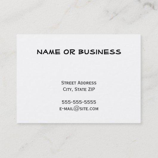 黒の水玉模様の名刺 名刺 (裏面)