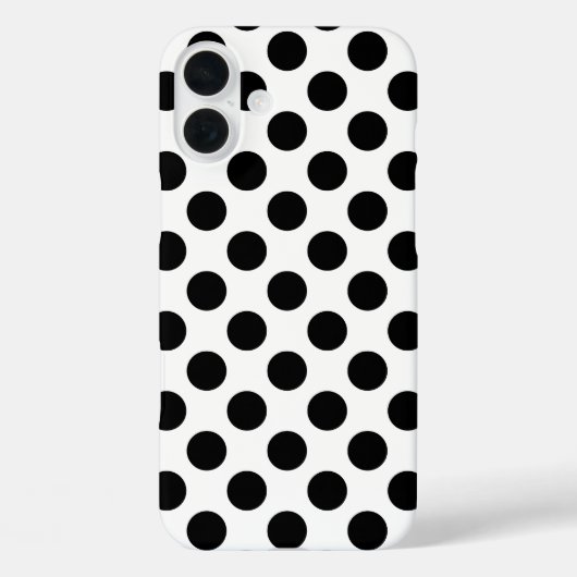 黒の水玉模様 Case-Mate iPhoneケース (裏面)