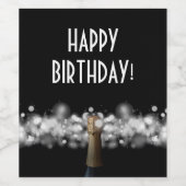 黒の泡 ワインラベル (シングルラベル)