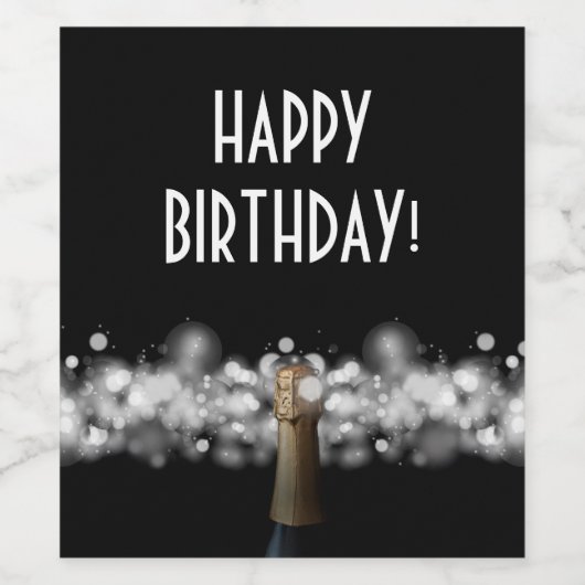 黒の泡 ワインラベル (シングルラベル)