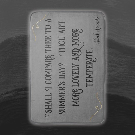 黒の灰色のシェイクスピアを比較しよう… | バスマット