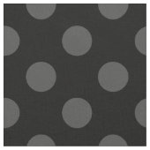 黒の灰色の水玉模様 ファブリック (クローズアップ)