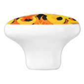 黒の炎の火を競争させるクラシック セラミックノブ (側面)