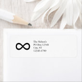 黒の無限大シンボル ラベル (インサイチュ)