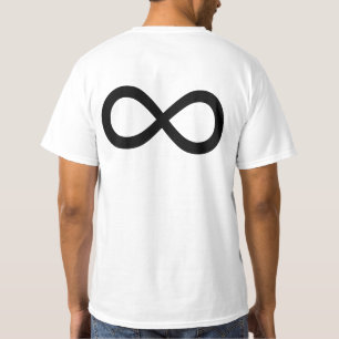 黒の無限大記号 Tシャツ