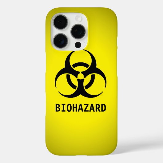 黒の生物学的災害［有害物質］記号 Case-Mate iPhoneケース (裏面)
