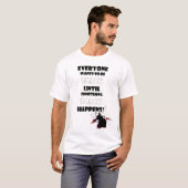 黒の発生 Tシャツ (正面フル)