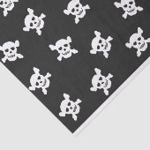 黒の白いスカルそしてCrossbone 薄葉紙 (詳細)