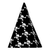 黒の白いスカル及び十字の骨を搭載する帽子をパーティを楽しんで下さい パーティーハット (右)