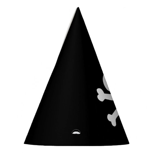 黒の白いスカル及び十字の骨を搭載する帽子をパーティを楽しんで下さい パーティーハット (左)