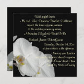 黒の白い蘭 招待状 (正面/裏面)