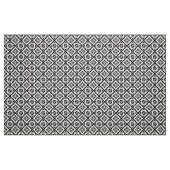 黒の白の等号の幾何学的なパターン ファブリック (ファットクウォーター)