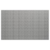 黒の白の等号の幾何学的なパターン ファブリック (ヤード)