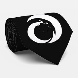 黒の白の記号 ネクタイ