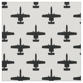 黒の白A-10ワーストーク攻撃ジェットパターン ファブリック