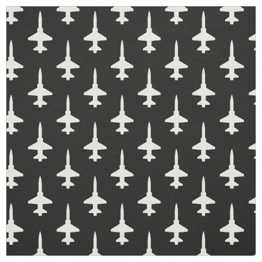 黒の白T-38タロンパターン ファブリック (見本)
