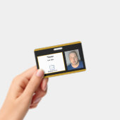 黒の社員証 バッジ (手持ち)