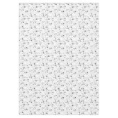 黒の絵を描（ばちゃばちゃ）跳ねるパターン テーブルクロス (正面)