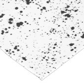 黒の絵を描(ばちゃばちゃ)跳ねるパターン ミディアムテーブルランナー (コーナー)