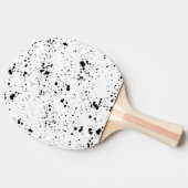黒の絵を描（ばちゃばちゃ）跳ねるパターン 卓球ラケット (横)