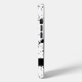 黒の絵を描（ばちゃばちゃ）跳ねるパターン |名前の追加 Case-Mate iPhoneケース (裏面 / 左)