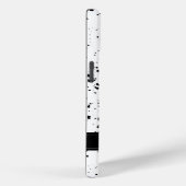 黒の絵を描（ばちゃばちゃ）跳ねるパターン |名前の追加 Case-Mate iPhoneケース (裏面 / 右)