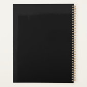 黒の線絵を描とモダン金ゴールドの幾何学 プランナー手帳 (裏面)