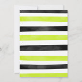 黒の編集可能なボウリング招待状 招待状 (裏面)