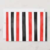 黒の編集可能ボーリングフォト招待状 招待状 (裏面)