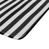 黒の縦ストライプ線 カッティングボード (角)