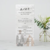 黒の繊細な書エレガント道の結婚写真 メニュー (スタンド正面)