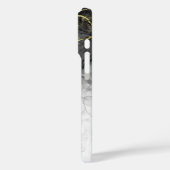 黒の翡翠の水色インクのカスタマイズ可能 Case-Mate iPhoneケース (裏面 / 左)