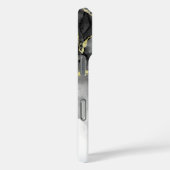 黒の翡翠の水色インクのカスタマイズ可能 Case-Mate iPhoneケース (裏面 / 右)