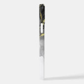 黒の翡翠の水色インクのカスタマイズ可能 iPhoneケース (右側面)