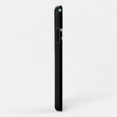 黒の背景にプリンセスの王冠と宝石のコンフェッティ Case-Mate iPhoneケース (裏面/右)