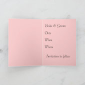 黒の背景に桜の写真カード 案内状 (内部)