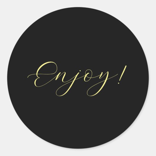 黒の背景ステッ楽しむカー ラウンドシール (正面)