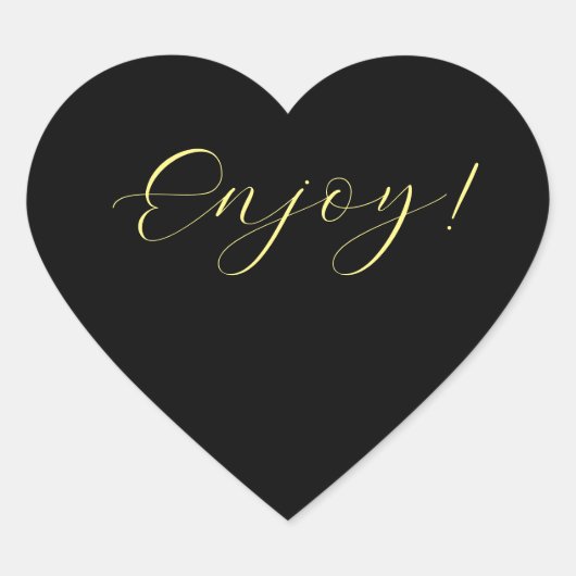 黒の背景楽しむハートシール ハートシール (正面)